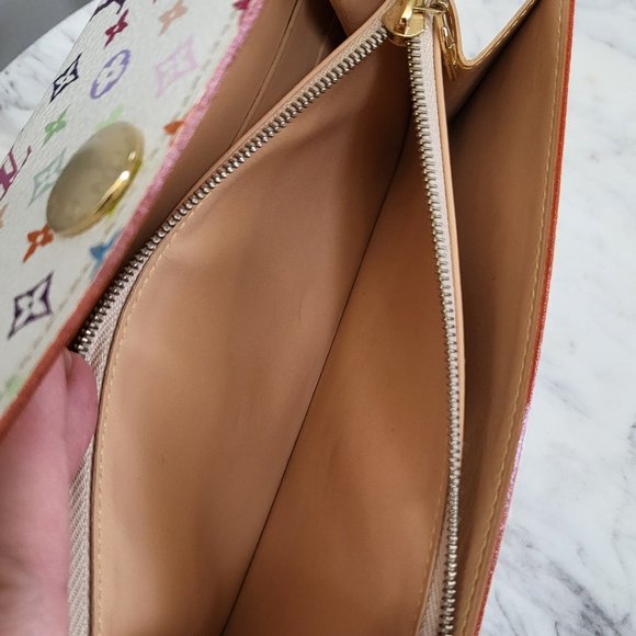 Louis Vuitton White Multicolor Sarah Long Wallet - Picture 10 of 15